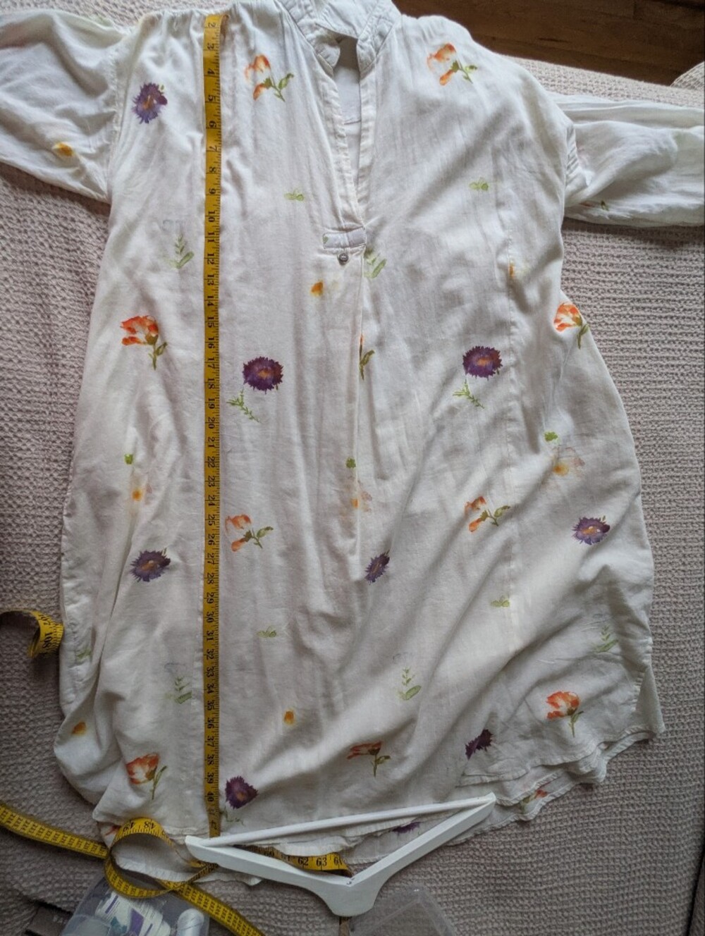Khara Kapas Soft Mul Cotton Dove Dress - Picture 7 of 7